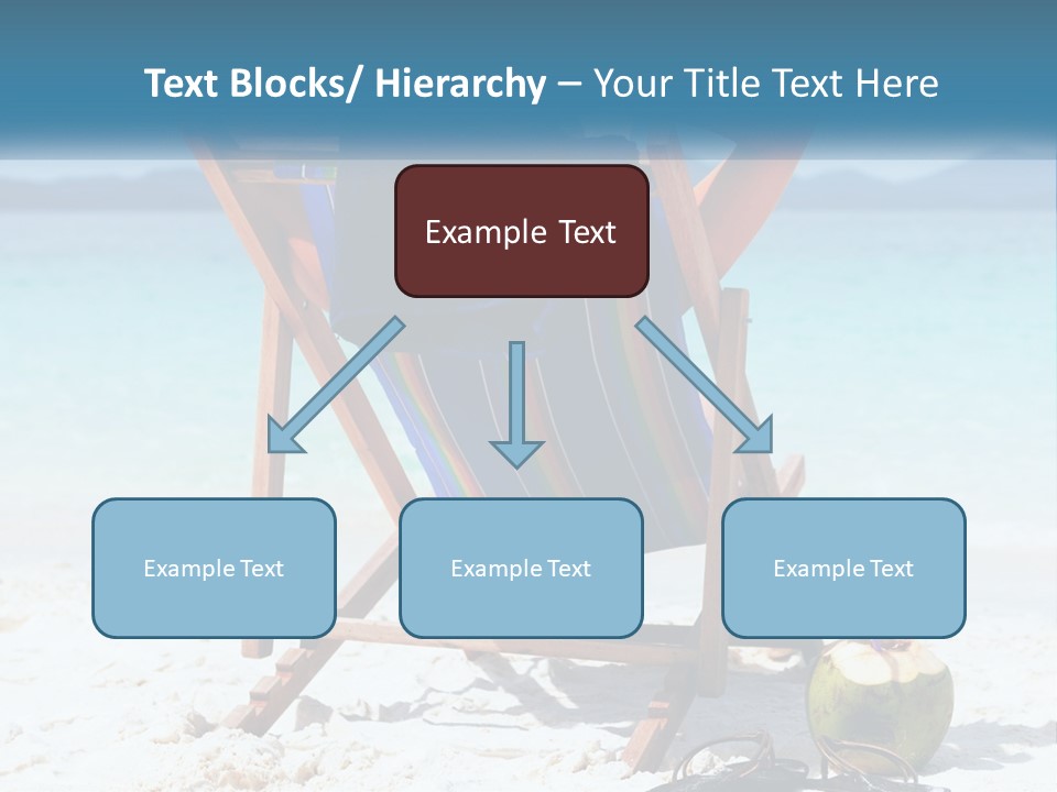 A Person Sitting In A Beach Chair On The Beach PowerPoint Template