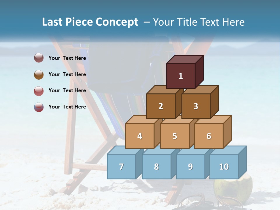 A Person Sitting In A Beach Chair On The Beach PowerPoint Template