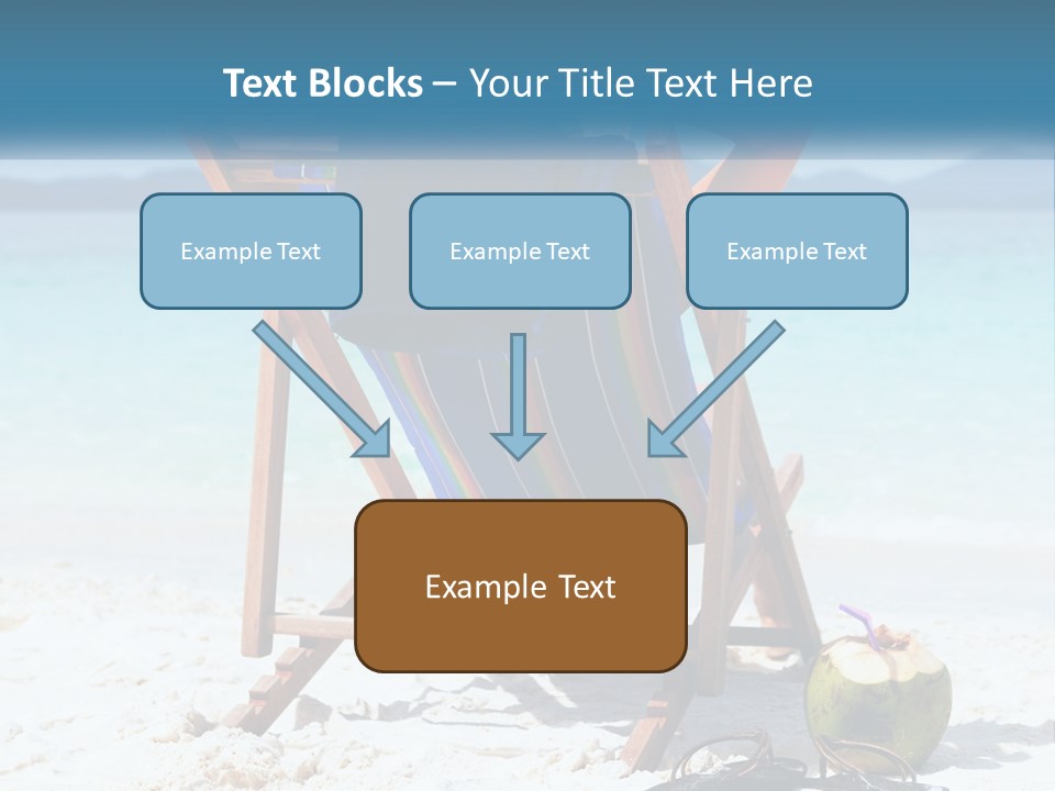 A Person Sitting In A Beach Chair On The Beach PowerPoint Template