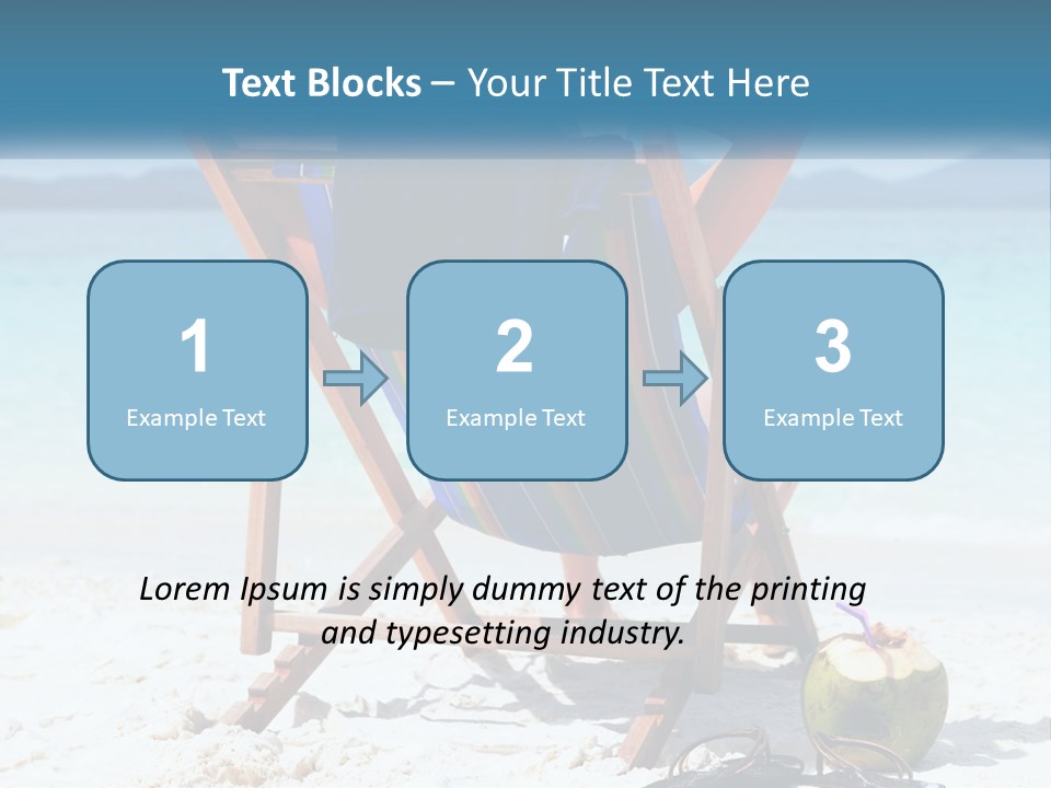 A Person Sitting In A Beach Chair On The Beach PowerPoint Template