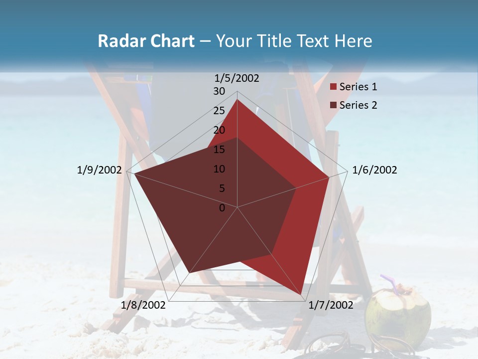 A Person Sitting In A Beach Chair On The Beach PowerPoint Template