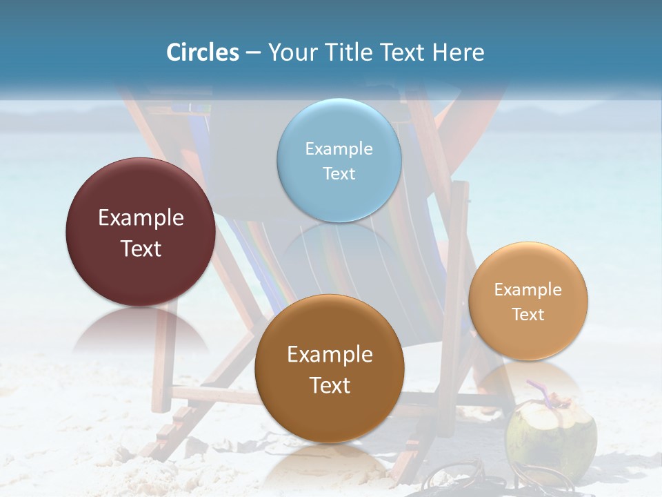 A Person Sitting In A Beach Chair On The Beach PowerPoint Template