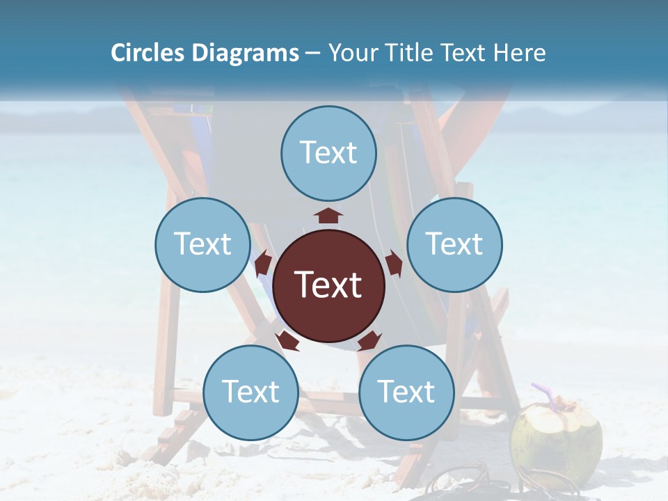 A Person Sitting In A Beach Chair On The Beach PowerPoint Template