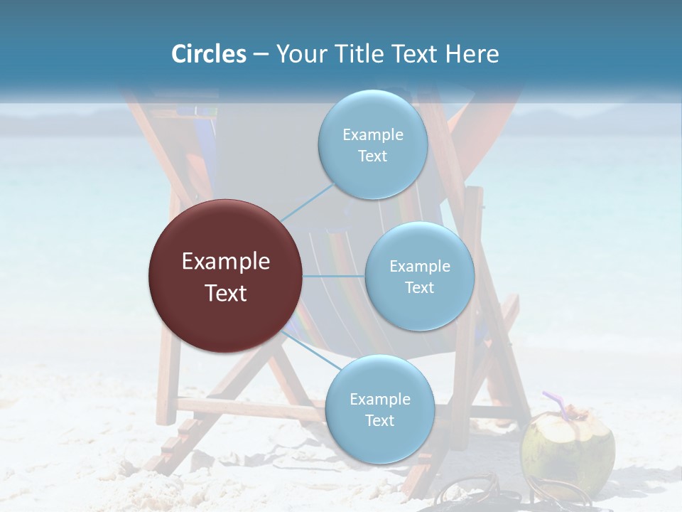 A Person Sitting In A Beach Chair On The Beach PowerPoint Template
