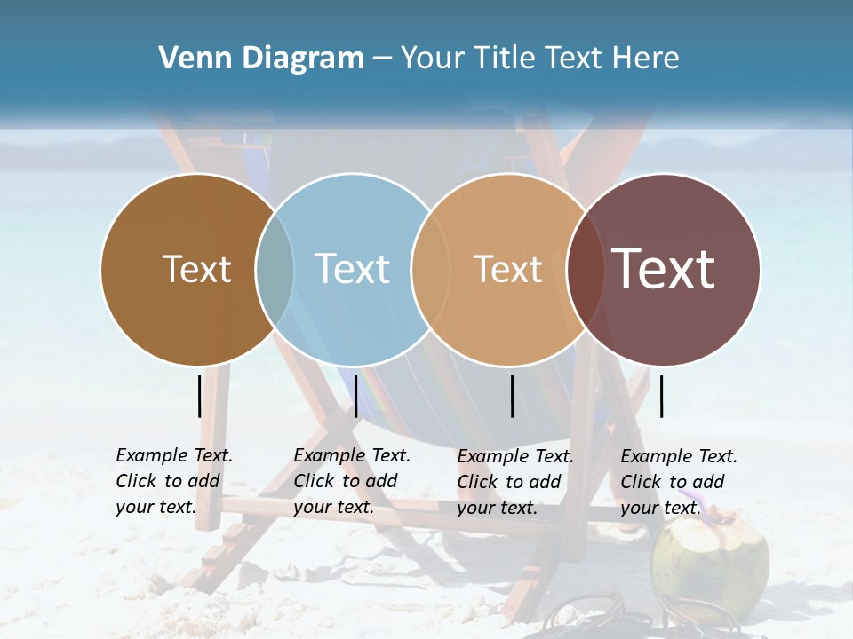 A Person Sitting In A Beach Chair On The Beach PowerPoint Template