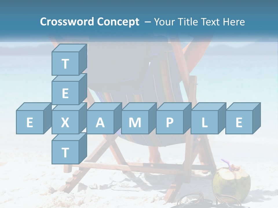 A Person Sitting In A Beach Chair On The Beach PowerPoint Template