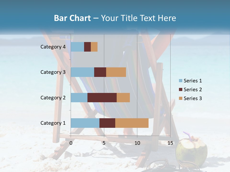 A Person Sitting In A Beach Chair On The Beach PowerPoint Template