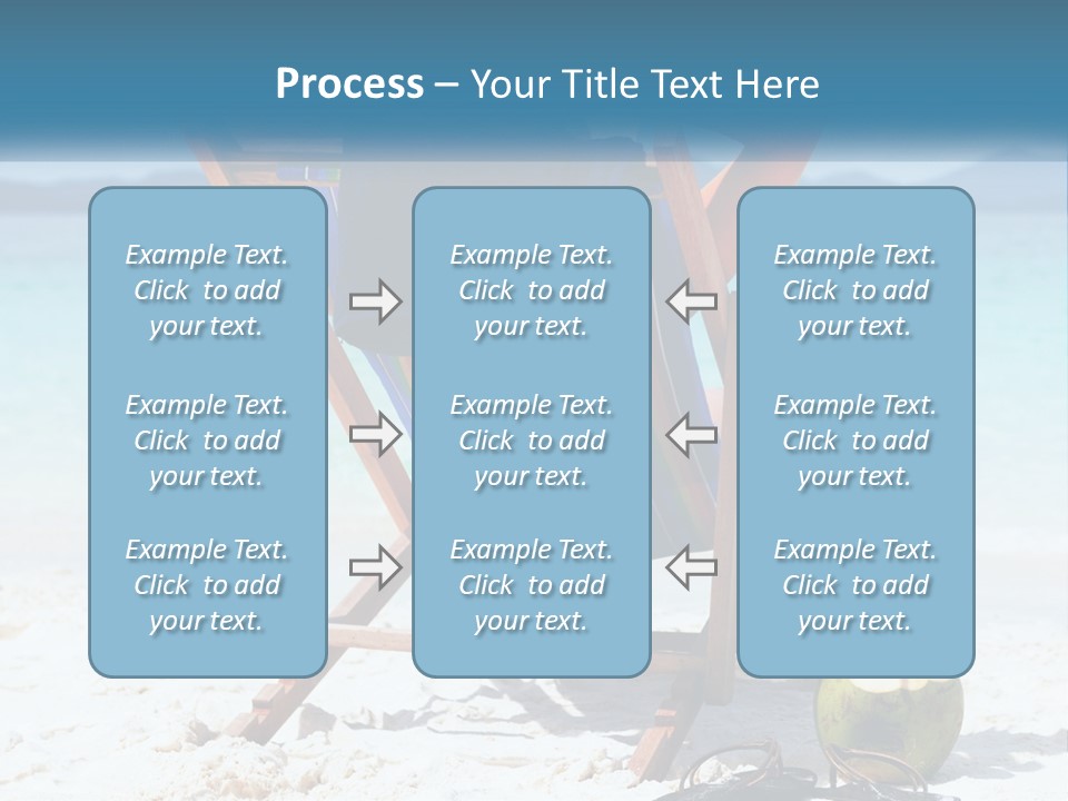 A Person Sitting In A Beach Chair On The Beach PowerPoint Template