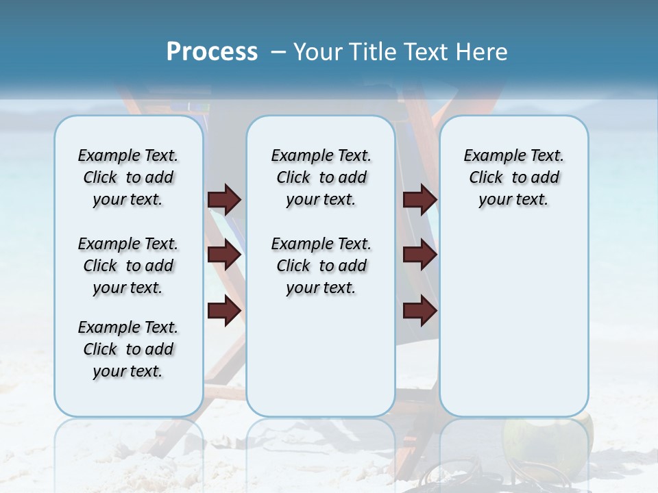 A Person Sitting In A Beach Chair On The Beach PowerPoint Template