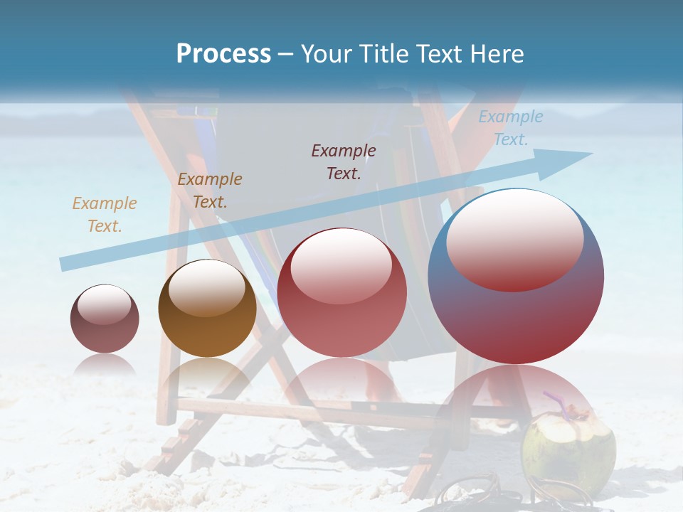 A Person Sitting In A Beach Chair On The Beach PowerPoint Template