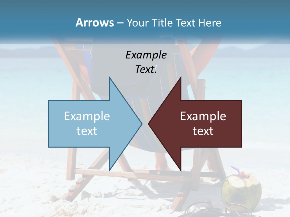 A Person Sitting In A Beach Chair On The Beach PowerPoint Template