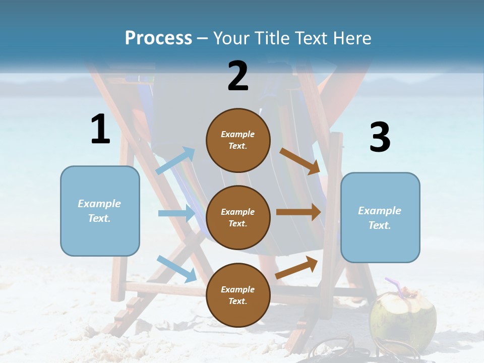 A Person Sitting In A Beach Chair On The Beach PowerPoint Template