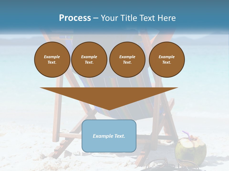 A Person Sitting In A Beach Chair On The Beach PowerPoint Template