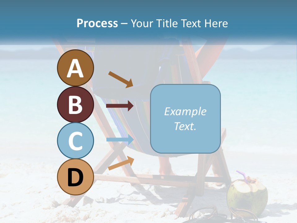 A Person Sitting In A Beach Chair On The Beach PowerPoint Template