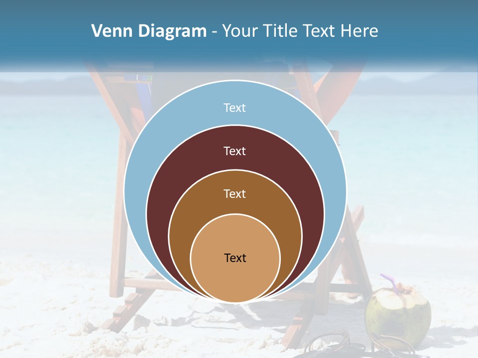 A Person Sitting In A Beach Chair On The Beach PowerPoint Template