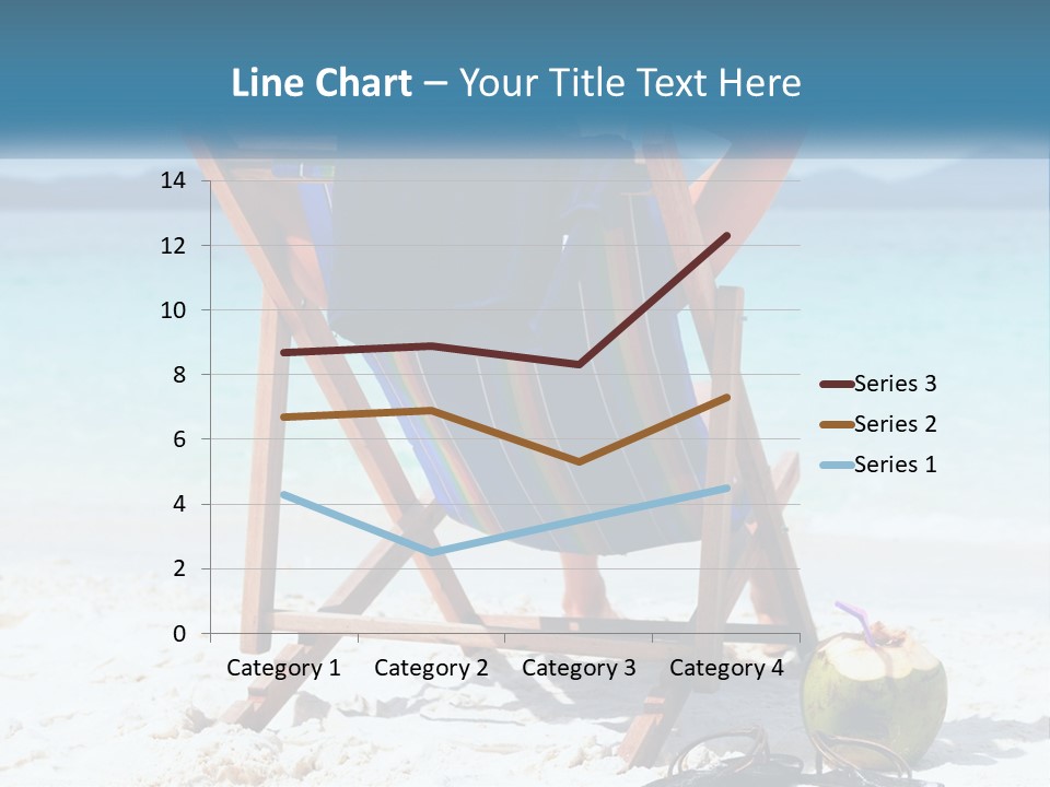 A Person Sitting In A Beach Chair On The Beach PowerPoint Template