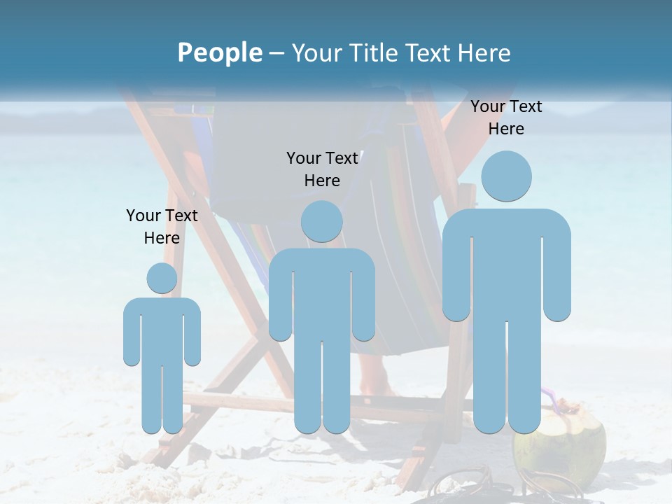 A Person Sitting In A Beach Chair On The Beach PowerPoint Template