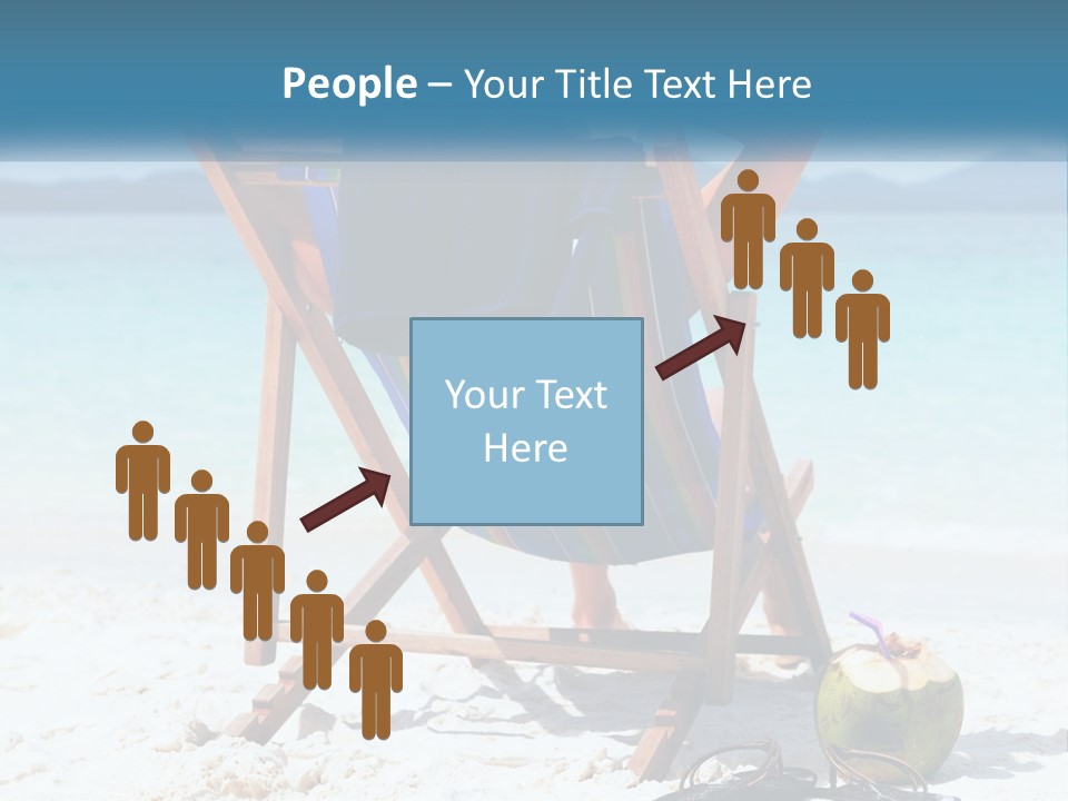 A Person Sitting In A Beach Chair On The Beach PowerPoint Template