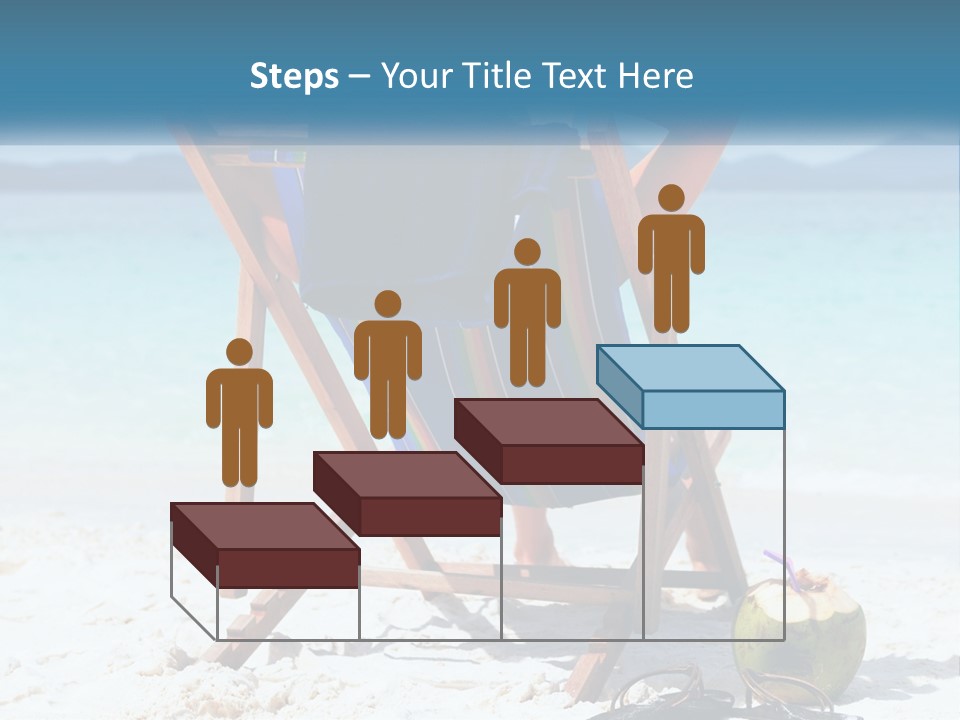 A Person Sitting In A Beach Chair On The Beach PowerPoint Template