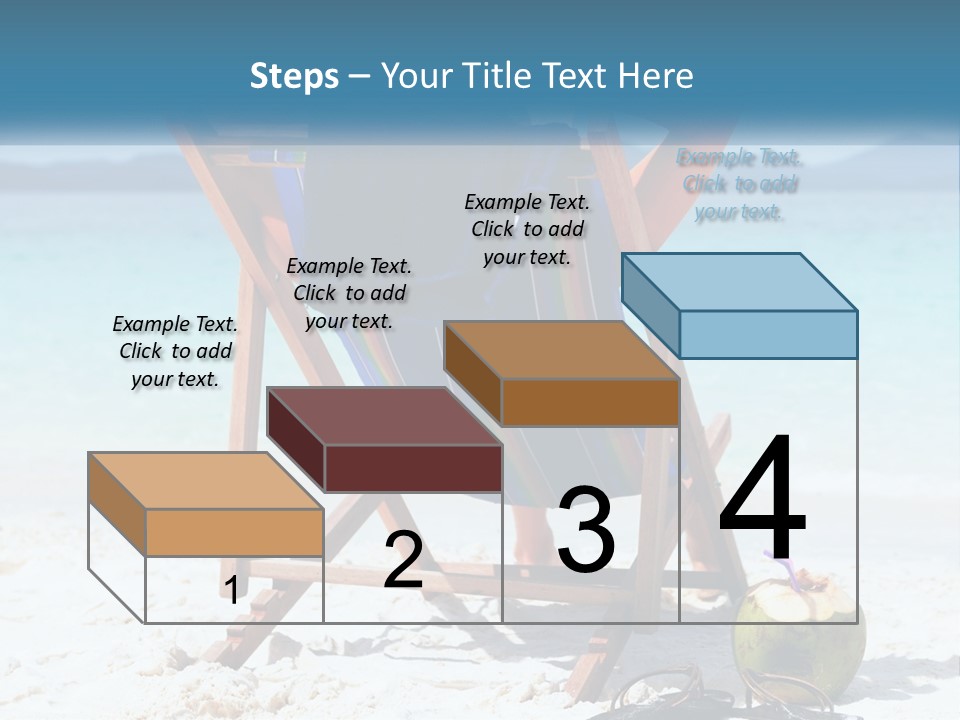 A Person Sitting In A Beach Chair On The Beach PowerPoint Template