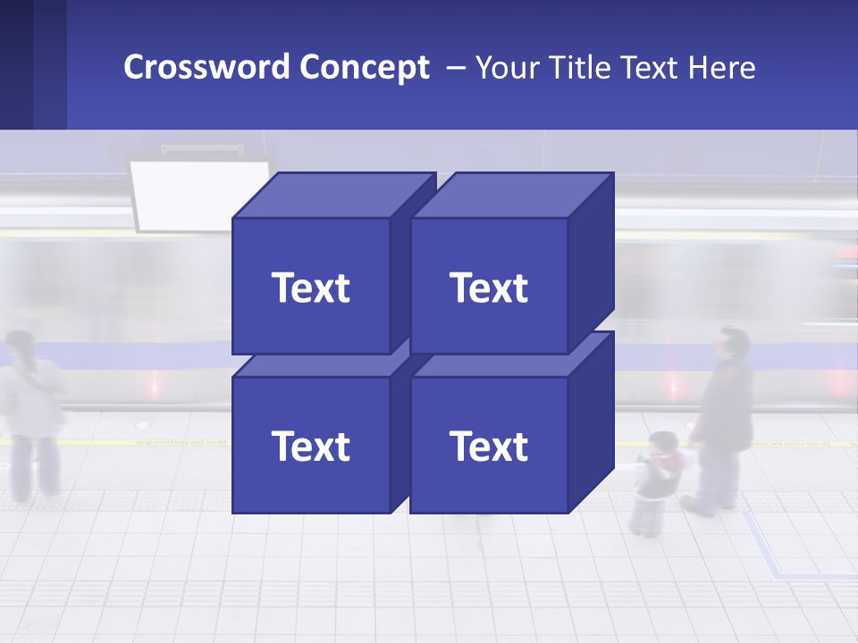 A Group Of People Standing In Front Of A Train PowerPoint Template