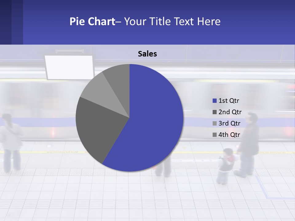A Group Of People Standing In Front Of A Train PowerPoint Template
