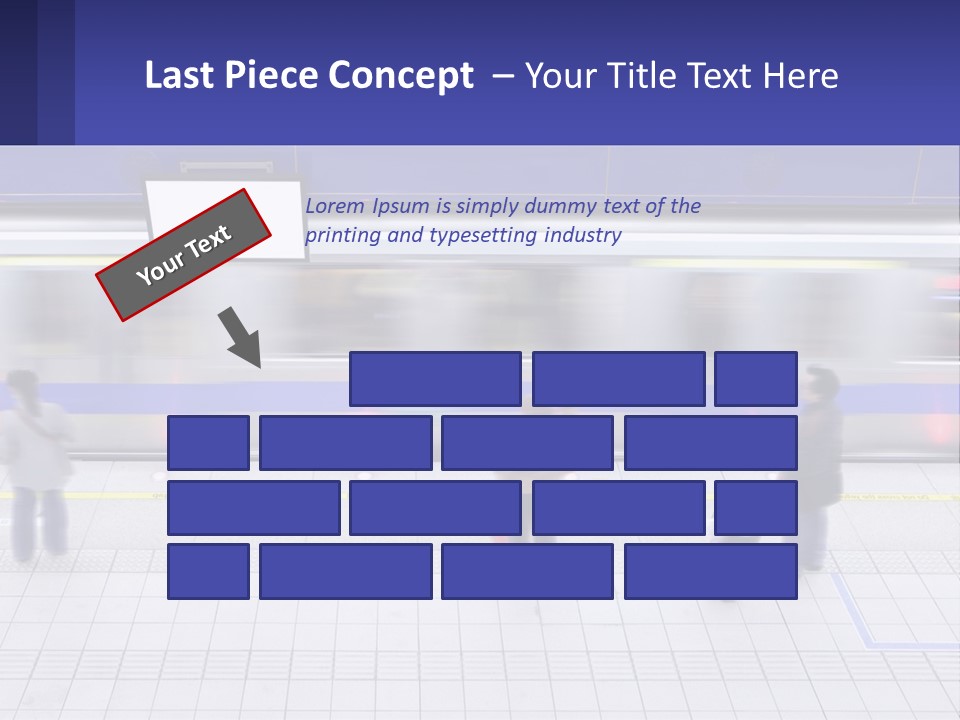 A Group Of People Standing In Front Of A Train PowerPoint Template