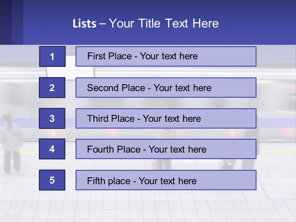A Group Of People Standing In Front Of A Train PowerPoint Template