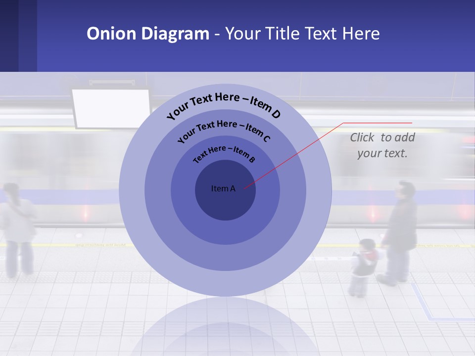 A Group Of People Standing In Front Of A Train PowerPoint Template
