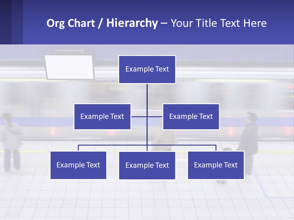 A Group Of People Standing In Front Of A Train PowerPoint Template