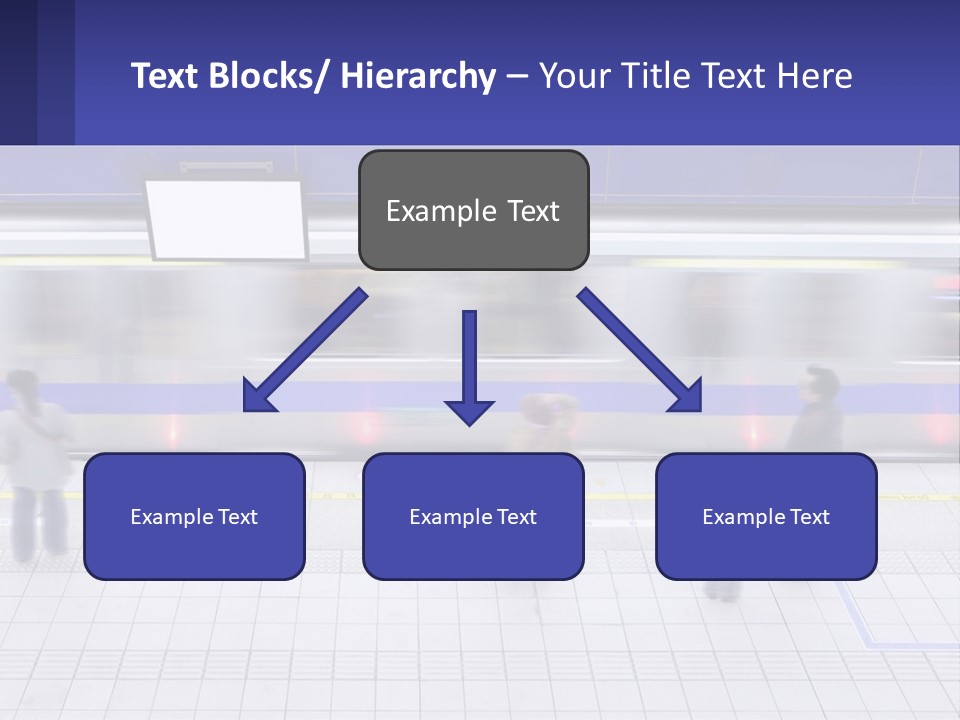 A Group Of People Standing In Front Of A Train PowerPoint Template