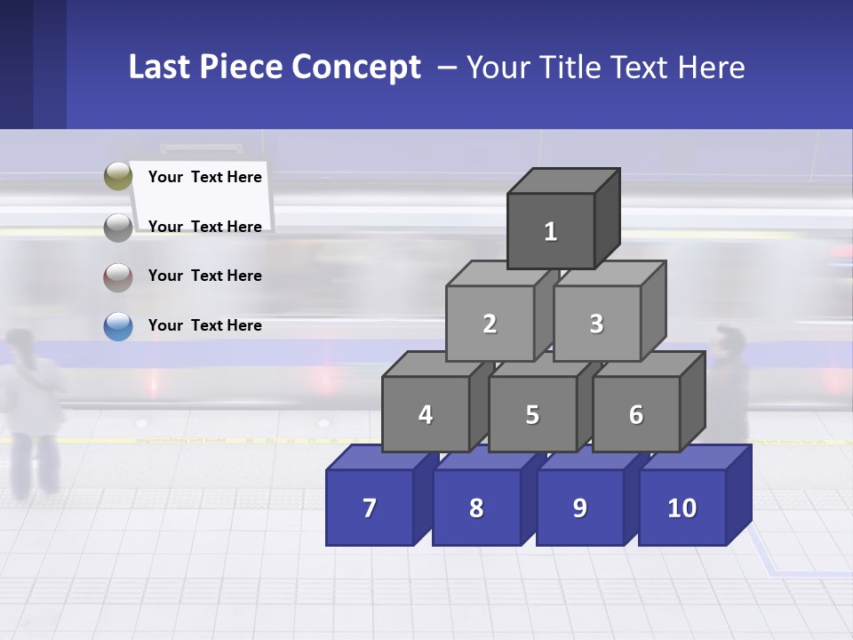 A Group Of People Standing In Front Of A Train PowerPoint Template