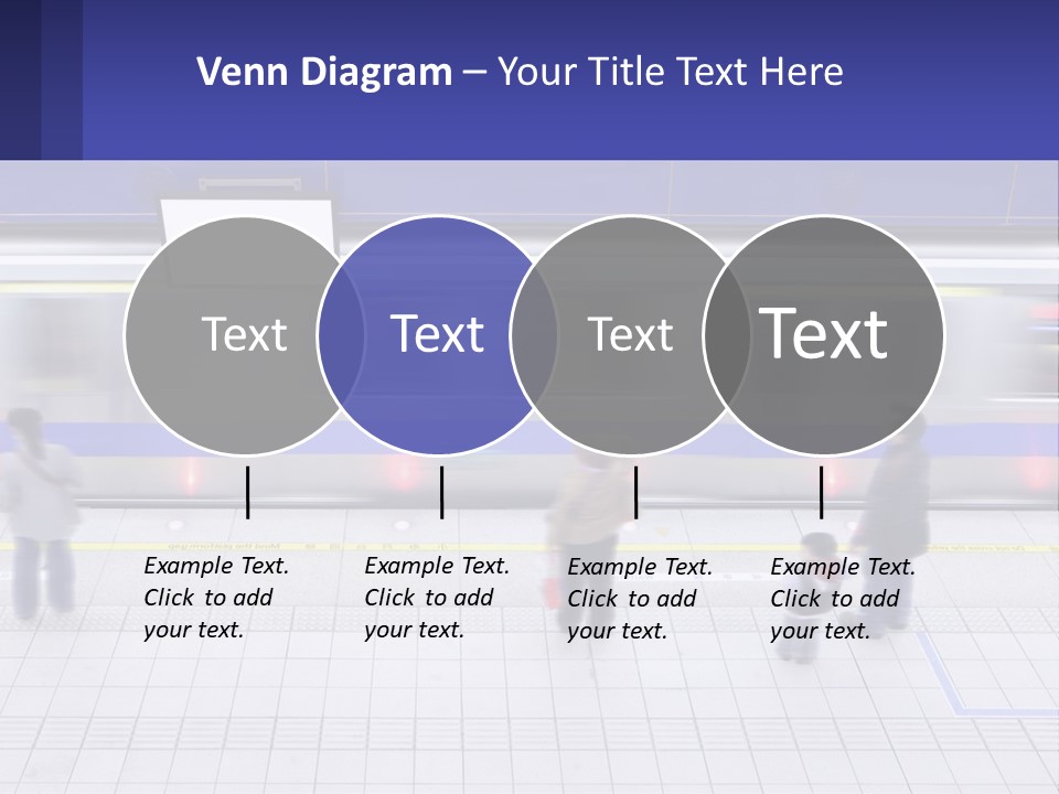 A Group Of People Standing In Front Of A Train PowerPoint Template