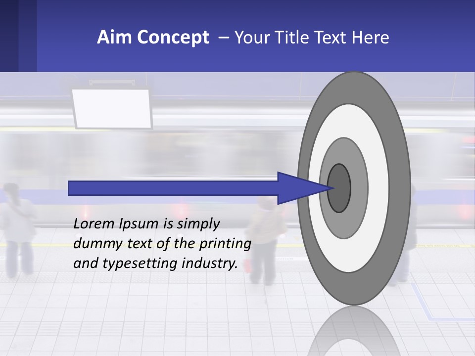 A Group Of People Standing In Front Of A Train PowerPoint Template