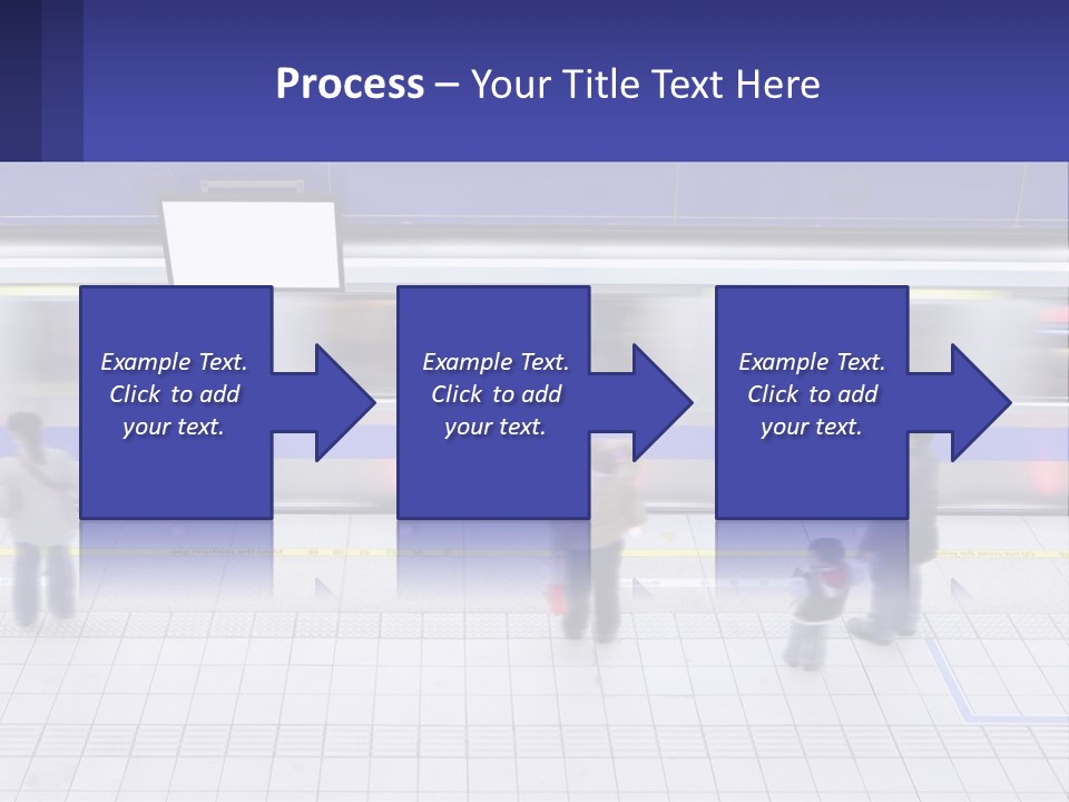 A Group Of People Standing In Front Of A Train PowerPoint Template