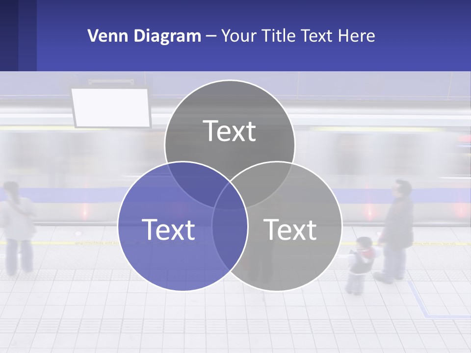 A Group Of People Standing In Front Of A Train PowerPoint Template