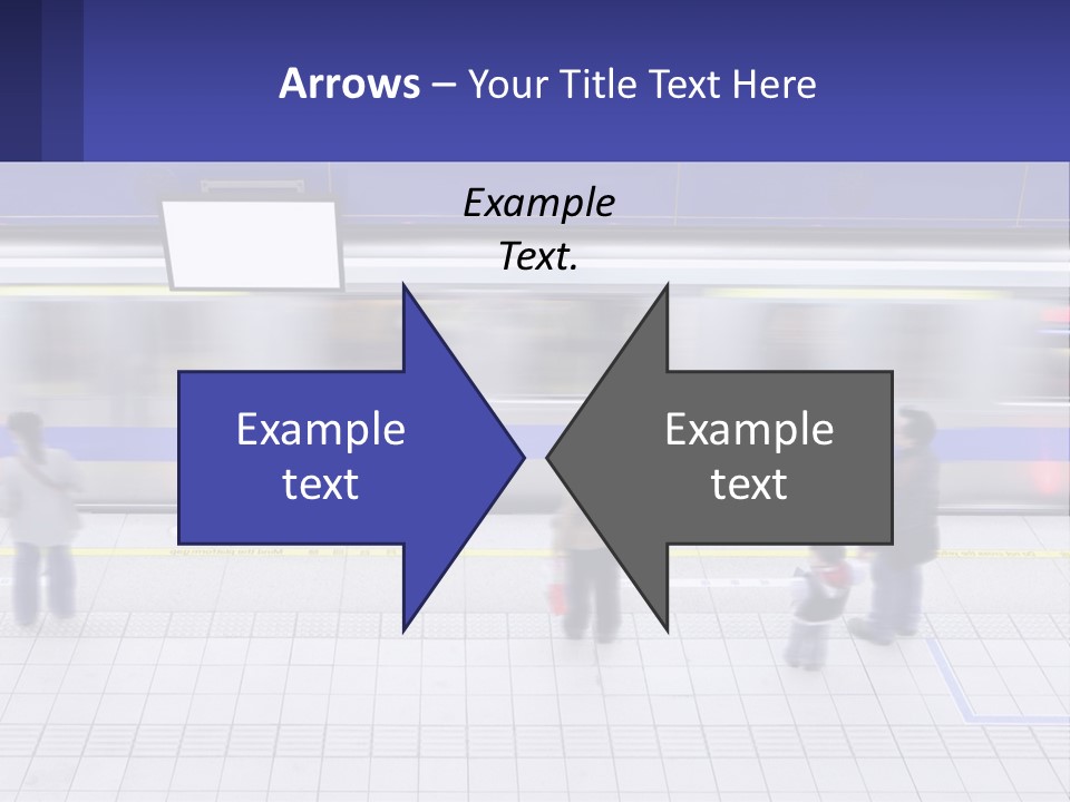 A Group Of People Standing In Front Of A Train PowerPoint Template