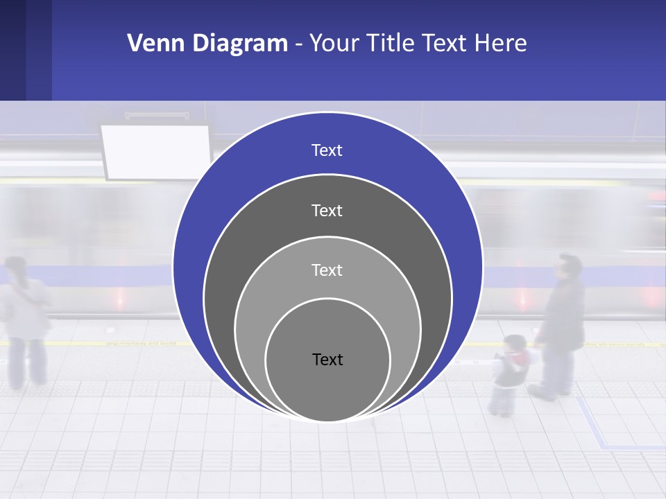 A Group Of People Standing In Front Of A Train PowerPoint Template