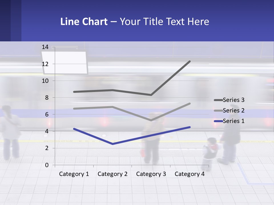 A Group Of People Standing In Front Of A Train PowerPoint Template