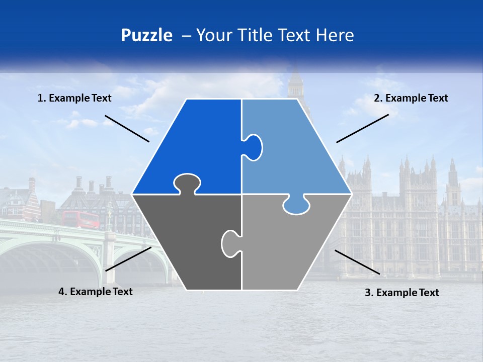 A Picture Of Big Ben And The Houses Of Parliament PowerPoint Template
