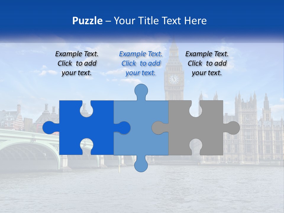 A Picture Of Big Ben And The Houses Of Parliament PowerPoint Template