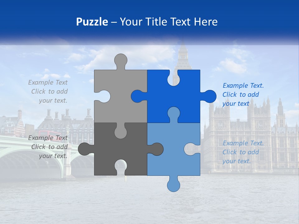 A Picture Of Big Ben And The Houses Of Parliament PowerPoint Template