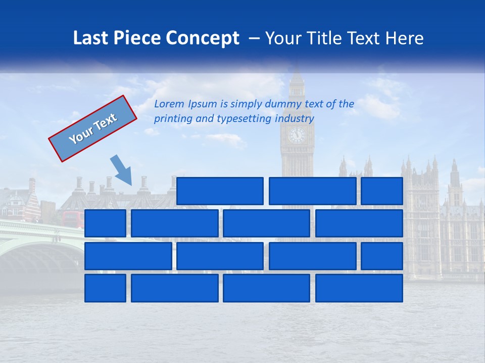 A Picture Of Big Ben And The Houses Of Parliament PowerPoint Template