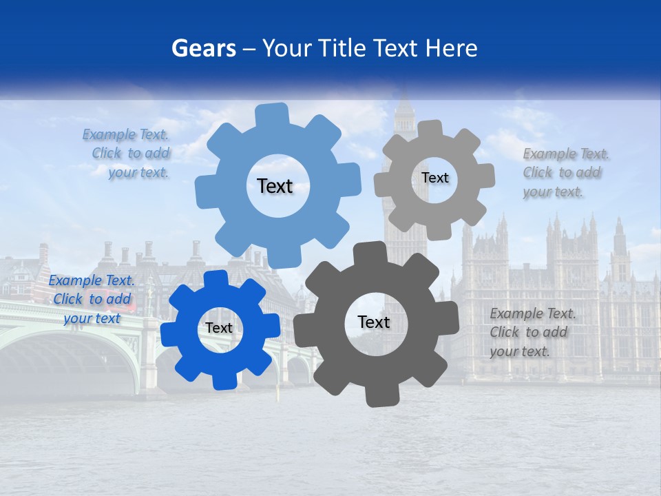 A Picture Of Big Ben And The Houses Of Parliament PowerPoint Template