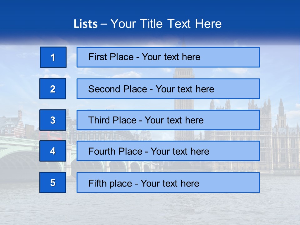 A Picture Of Big Ben And The Houses Of Parliament PowerPoint Template