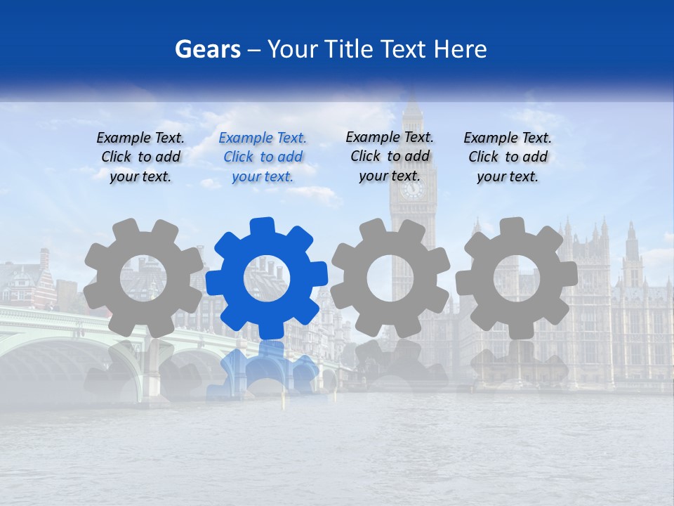 A Picture Of Big Ben And The Houses Of Parliament PowerPoint Template