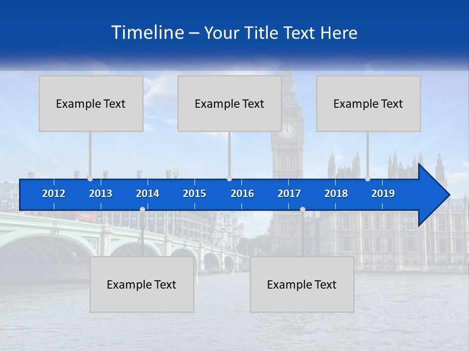 A Picture Of Big Ben And The Houses Of Parliament PowerPoint Template