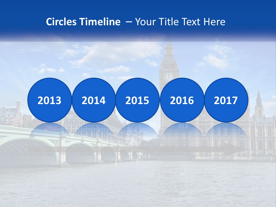 A Picture Of Big Ben And The Houses Of Parliament PowerPoint Template