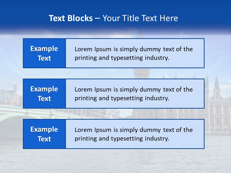 A Picture Of Big Ben And The Houses Of Parliament PowerPoint Template