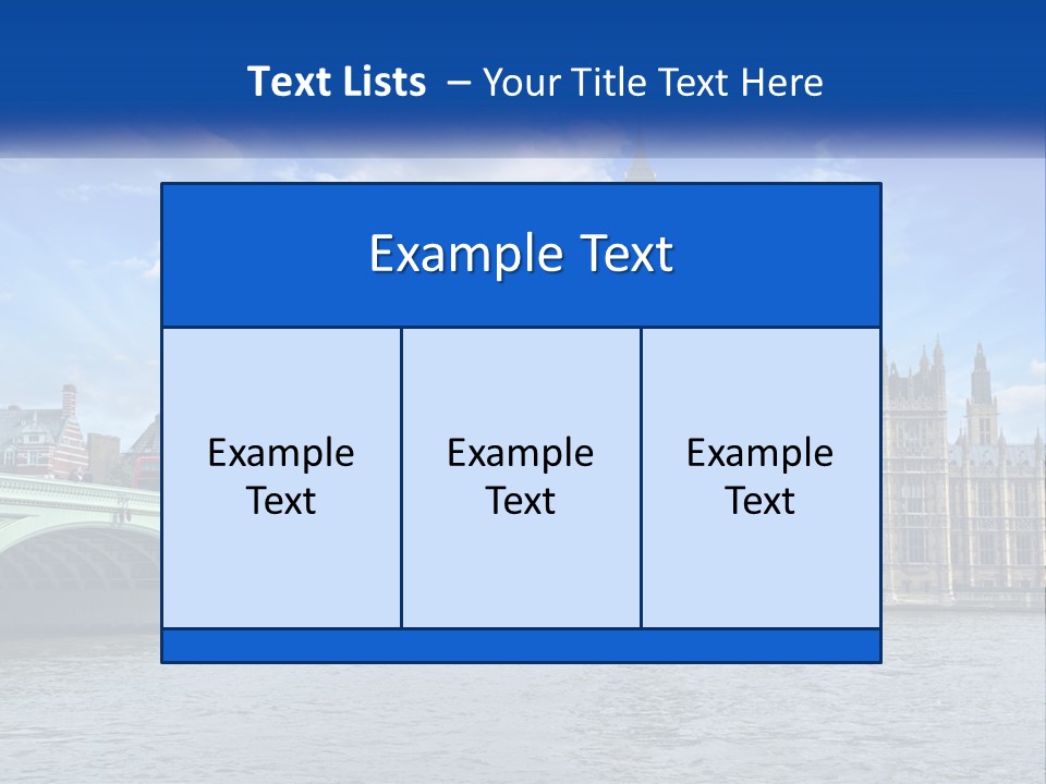 A Picture Of Big Ben And The Houses Of Parliament PowerPoint Template